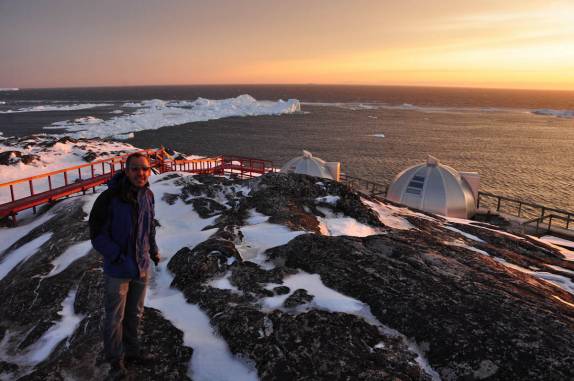 Nosso último e lindo fim de tarde em Ilulissat, na Groelândia